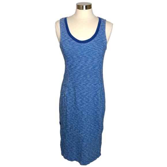 Anthropologie Saturday Sunday Blue Striped Sleeveless Maxi Dress Women’s Medium - Picture 1 of 10